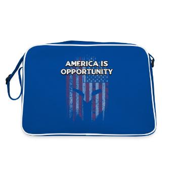L’Amérique est l’occasion de l’indépendance du 4 juillet - Sac Retro - bleu/blanc - Dos