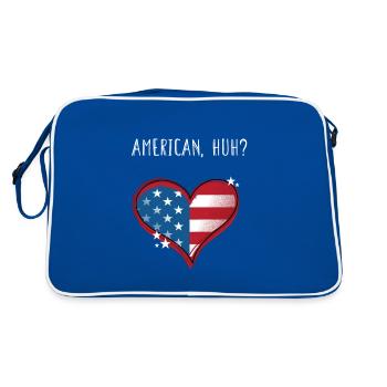 American Huh Independence 4th of July Freedom - Retro Bag - blue/white - Back