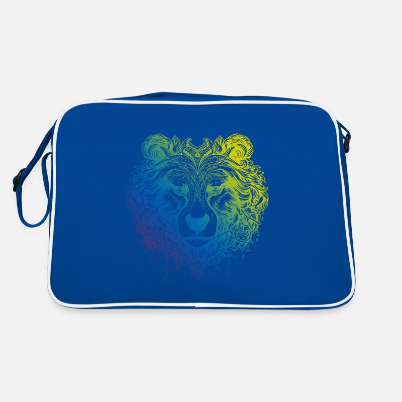 Bär Grizzly Mandala Boho Retro Tasche