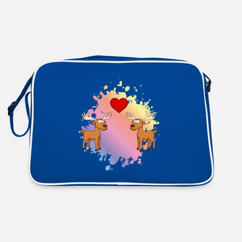 Amour d’un couple comique d’orignal Sac Retro