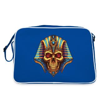 Crâne de pharaon - Sac Retro - bleu/blanc - Dos