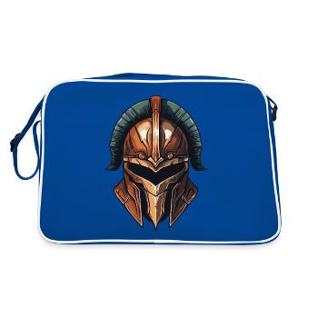 Casque Spartan Warrior Sparta - Sac Retro - bleu/blanc - Dos