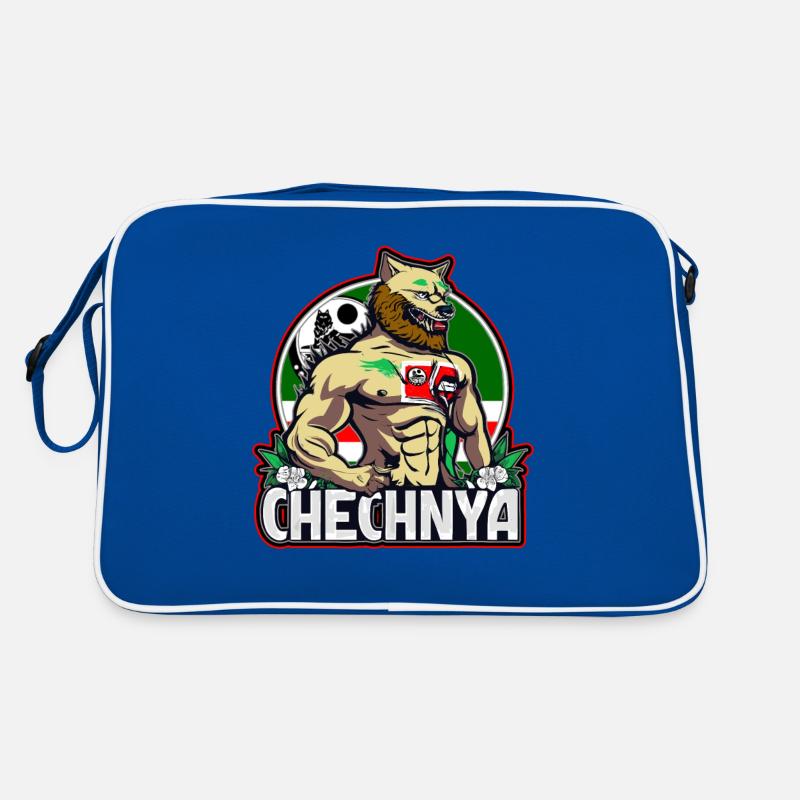 chechen borz, Chechnya Flag, chechen flag, chechen Retro Tasche