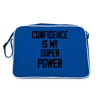 Confidence Is My Super Power - Retro Bag - blue/white - Back