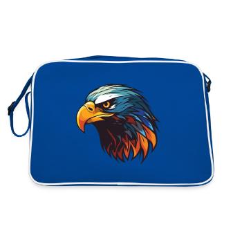 Tête d’aigle - Sac Retro - bleu/blanc - Dos