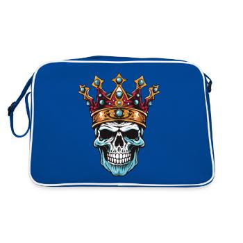 Couronne du Roi Crâne - Sac Retro - bleu/blanc - Dos