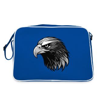 Tête d’aigle - Sac Retro - bleu/blanc - Dos
