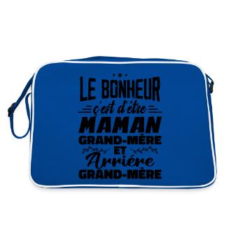 Arrière Grand Mère - Sac Retro - bleu/blanc - Dos
