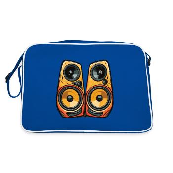 Music Boxing Symbol Bass - Retro Bag - blue/white - Back