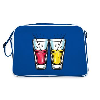 Tequila Glass Cheers Party - Sac Retro - bleu/blanc - Dos