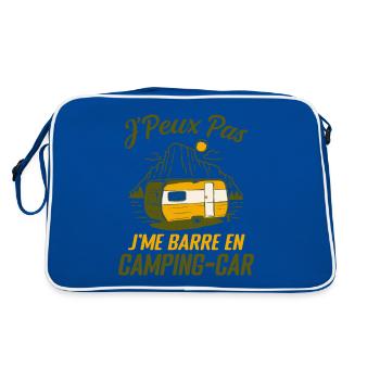 Je Peux Pas Je Me Barre En Camping Car Camping Car - Sac Retro - bleu/blanc - Dos