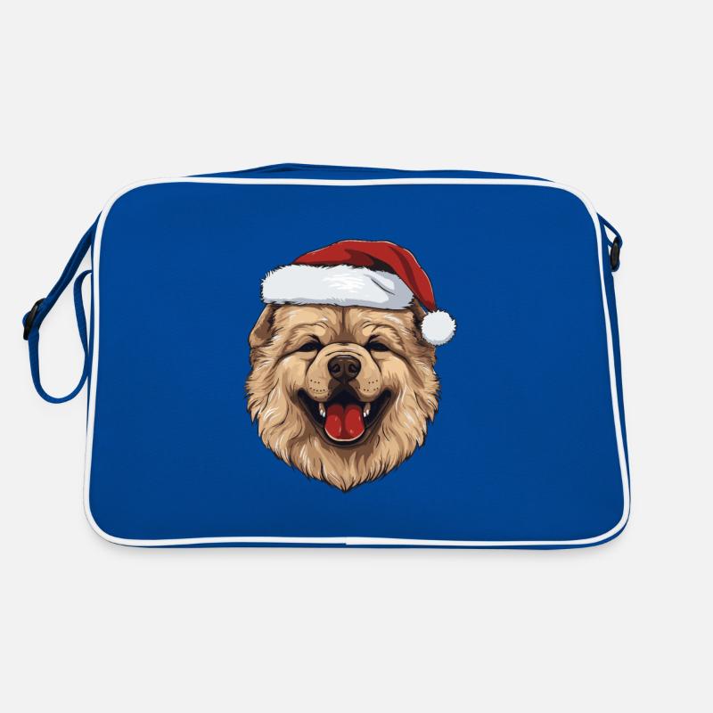 Chow Chow Chien Noël Drôle Noël Sac Retro