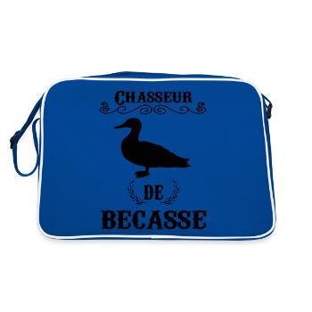 Chasseur De Bécasse - Sac Retro - bleu/blanc - Dos