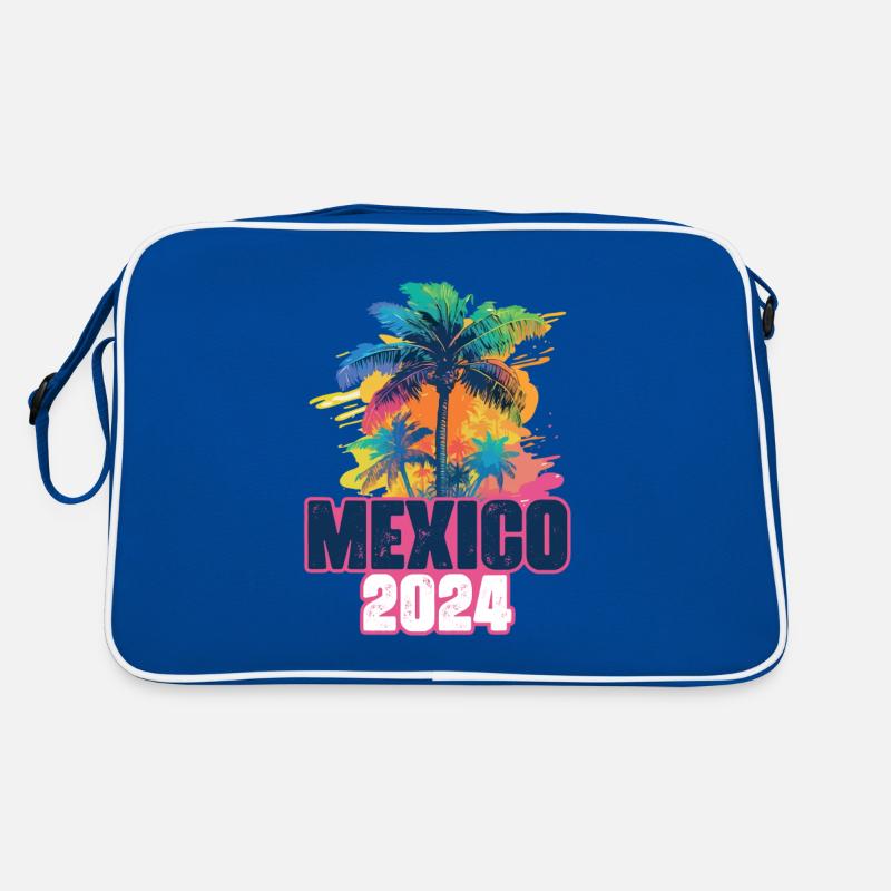 Mexique 2024 Vacances Palm Blob Sac Retro