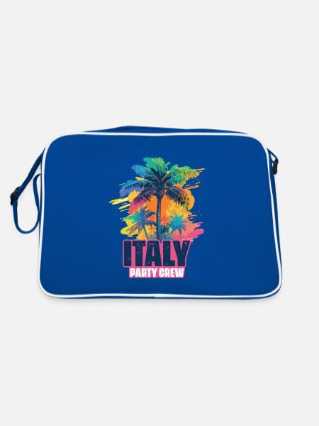 Italy Party Crew Holidays - Retro Bag - blue/white - Back