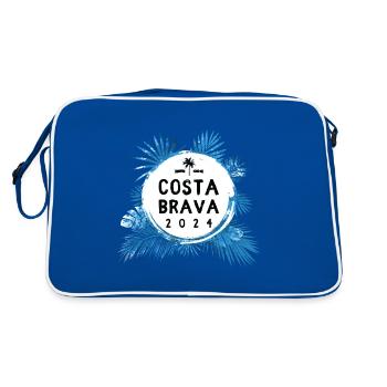 Costa Brava 2024 Bunt - Retro Tasche - Blau/Weiß - Hinten