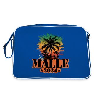 Malle 2024 Team Palms Multicolore - Sac Retro - bleu/blanc - Dos