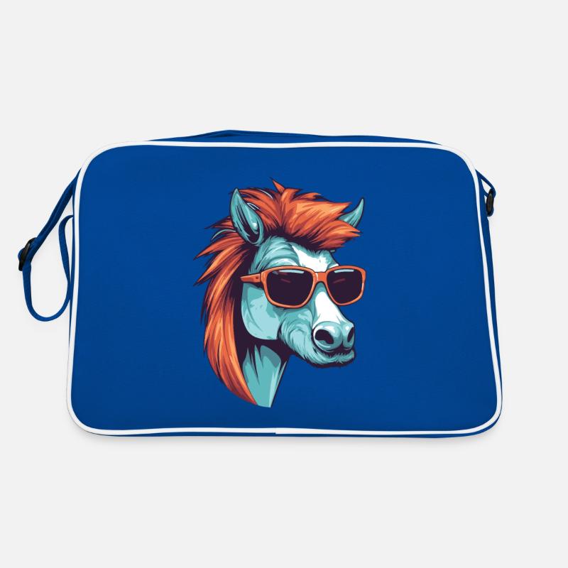 Portrait De Tête De Cheval Cool Sac Retro
