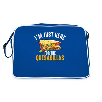 Je suis juste là pour les quesadillas - Sac Retro - bleu/blanc - Dos