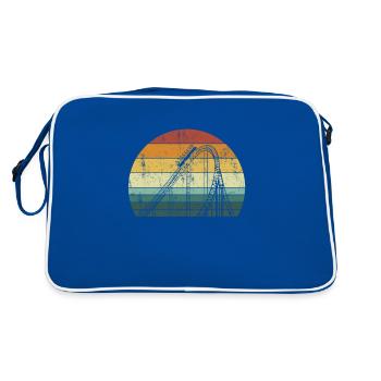 forecast Roller Coaster rollercoaster - Retro Tasche - Blau/Weiß - Hinten