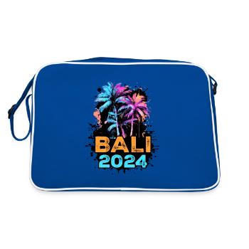 Visite de Bali 2024 - Sac Retro - bleu/blanc - Dos