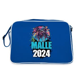 L’équipe de la tournée Malle 2024 - Sac Retro - bleu/blanc - Dos