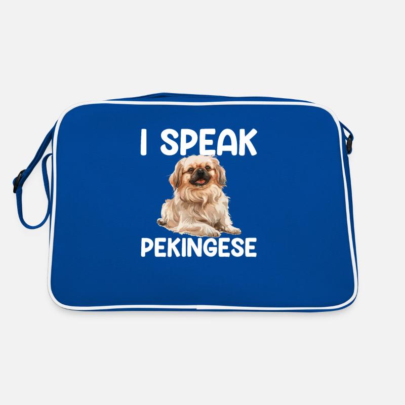 i speak pekingese Retro Tasche