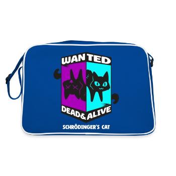 Physique Quantum Nerd Dead Alive Le chat de Schrödinger - Sac Retro - bleu/blanc - Dos