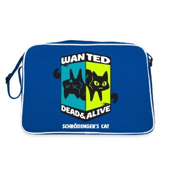 Physique Quantum Nerd Dead Alive Le chat de Schrödinger - Sac Retro - bleu/blanc - Dos