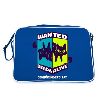 Physique Quantum Nerd Dead Alive Le chat de Schrödinger - Sac Retro - bleu/blanc - Dos