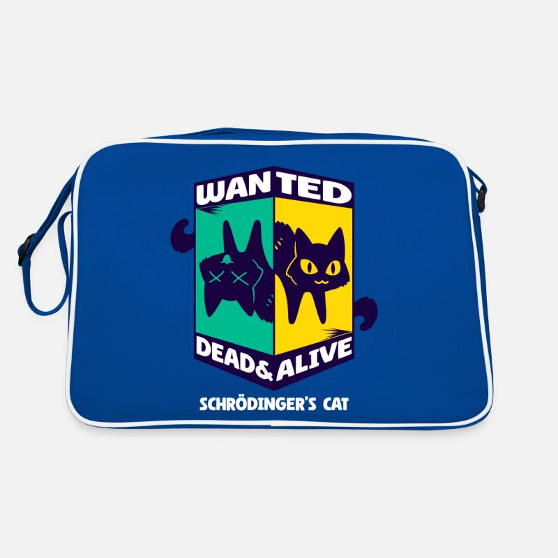 Physik Quanten Nerd Dead Alive Schrödingers Katze Retro Tasche