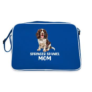 Springer Spaniel - Retro Bag - blue/white - Back