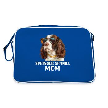 Springer Spaniel - Retro Bag - blue/white - Back