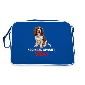 Springer Spaniel - Retro Bag - blue/white - Back