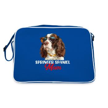 Springer Spaniel - Retro Bag - blue/white - Back