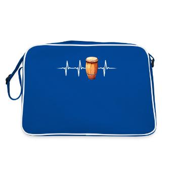 Conga Instrument Drums - Retro Bag - blue/white - Back