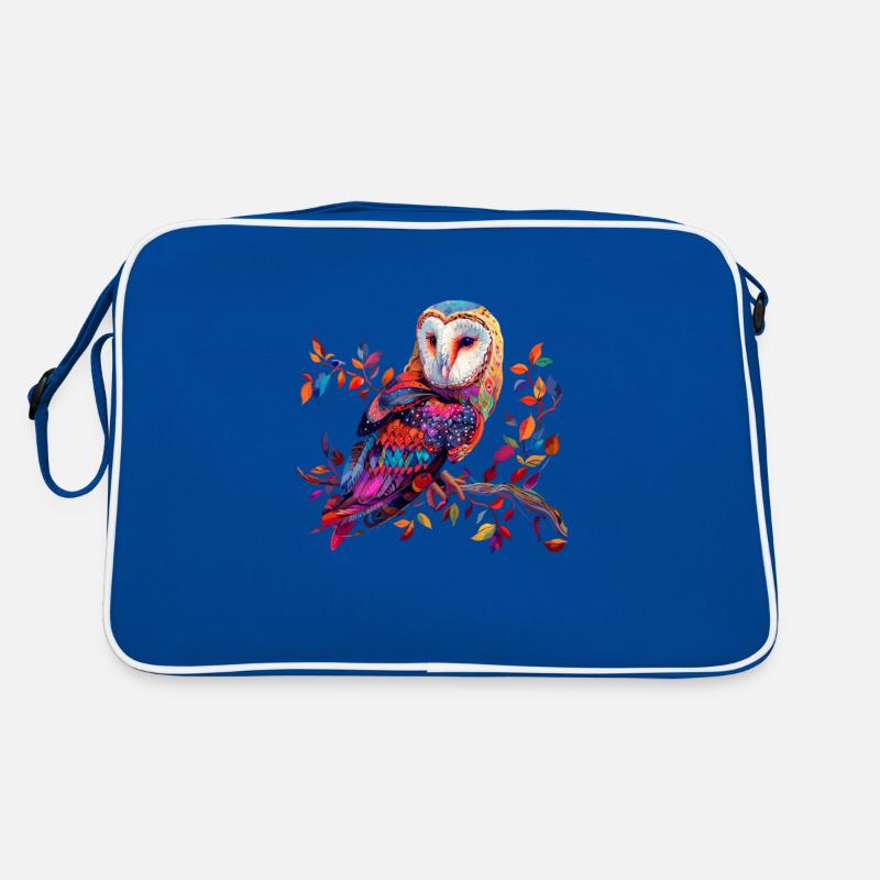 barn owl vintage Retro Tasche