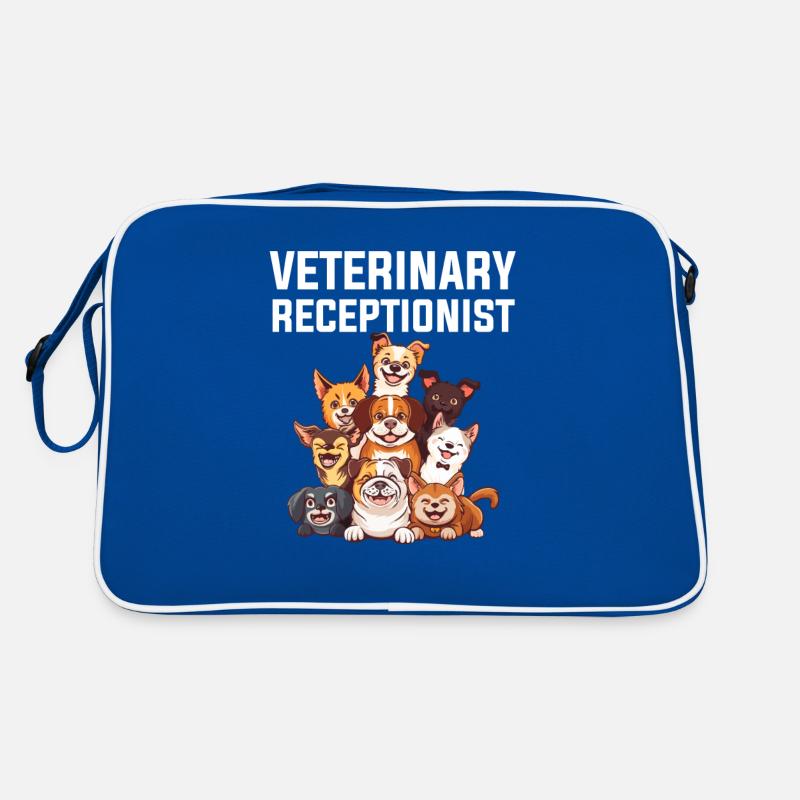 veterinary receptionist, veterinary Retro Tasche