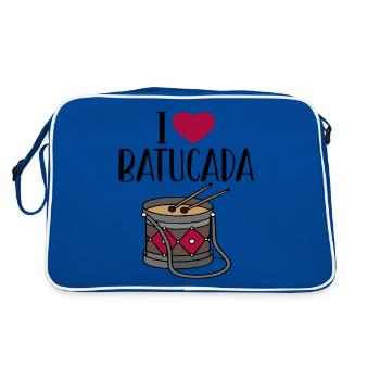 Humour tambour batucada - Sac Retro - bleu/blanc - Dos