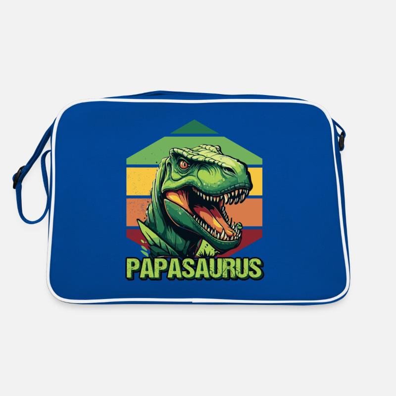 Papa Père Dino Dinosaure Papasaurus Sac Retro
