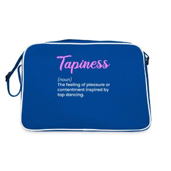 tapiness, tap dance - Retro Tasche - Blau/Weiß - Hinten