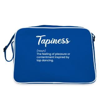 tapiness, tap dance - Retro Tasche - Blau/Weiß - Hinten