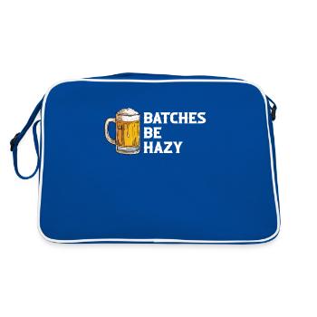 Batches Be Hazy, craftbeer, brewing - Retro Tasche - Blau/Weiß - Hinten