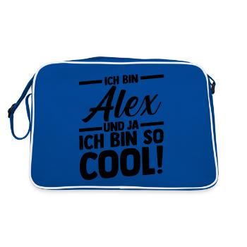 Alexander Alexandra Alexa Alex - Sac Retro - bleu/blanc - Dos