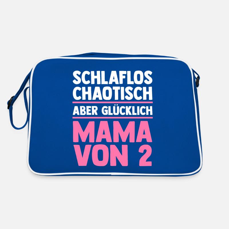 Maman de 2 enfants Sac Retro