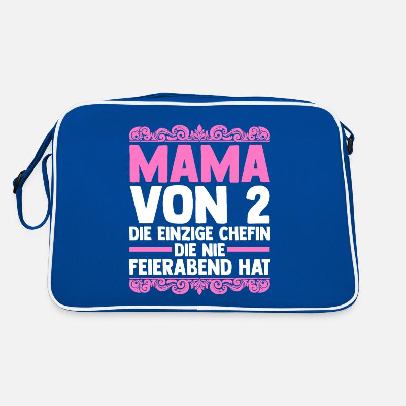 Maman de 2 enfants Sac Retro