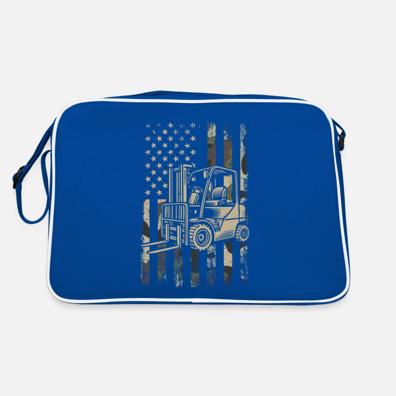 I Get Paid To Fork Around, forklift Retro Tasche