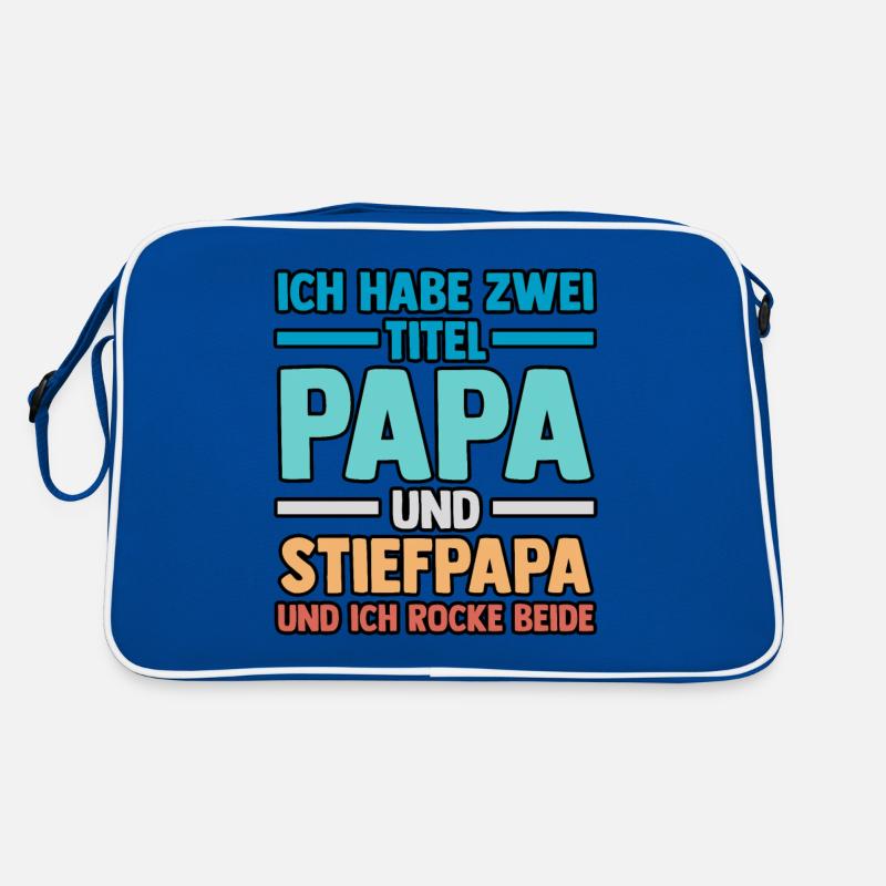 I have two titles: dad and stepdad Retro Bag