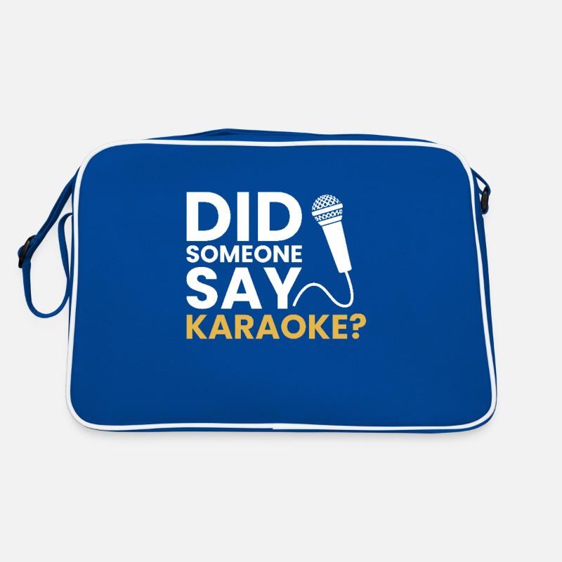 Did someone say Karaoke, karaoke Retro Tasche