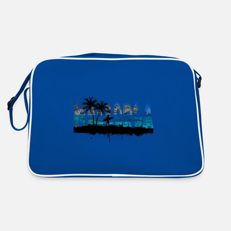 Majorca Summer Sun Beach Sea Palm Trees Party Retro Bag